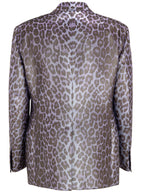 Tom Ford Giacca Monopetto Uomo - Maculata Viola e Nero