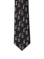 Cravatta nera in seta Giorgio Armani