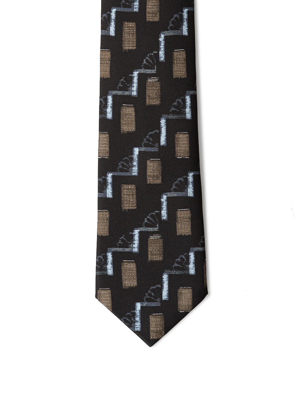 Cravatta nera in seta Giorgio Armani