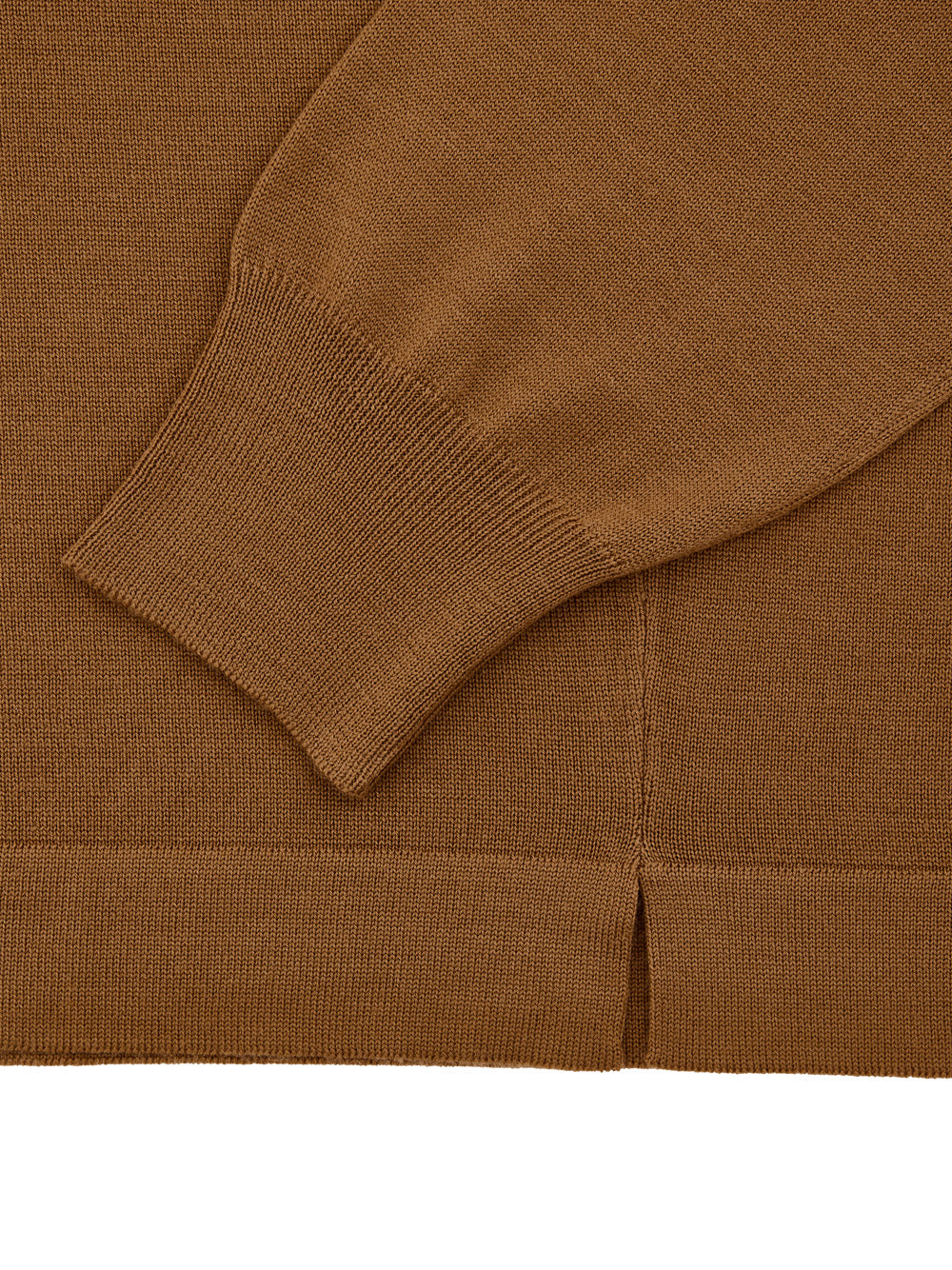 Maglione Girocollo Marrone in Lana Sottile Gran Sasso