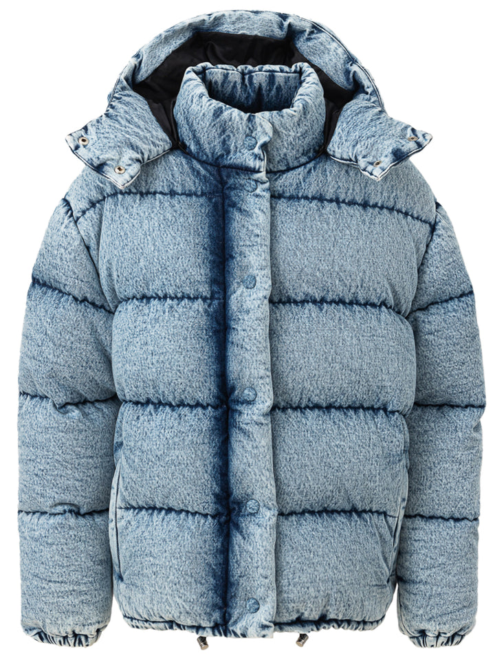 Miu Miu Denim Puffy Daunenjacke