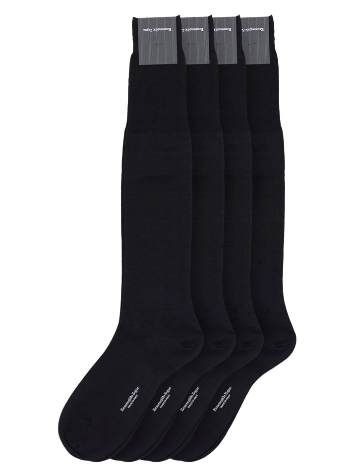 Lot de 4 chaussettes en laine mérinos mélangée Zegna