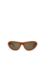 Occhiali da Sole in Acetato Marrone Bottega Veneta