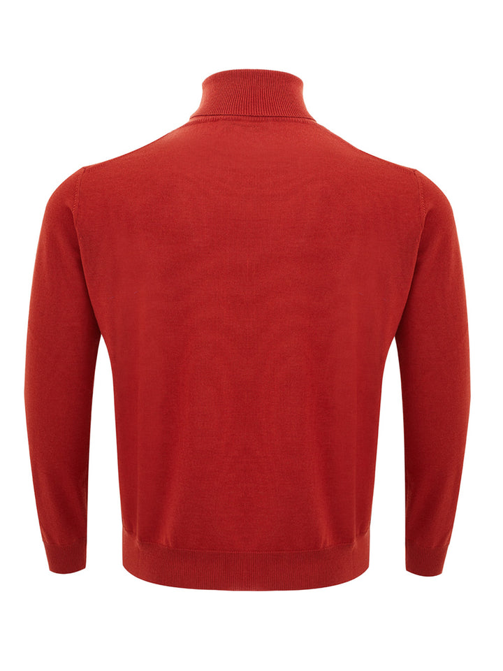 Maglione Dolcevita Rosso Ferrante