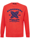 T-Shirt Maniche Lunghe con Stampa Dsquared2