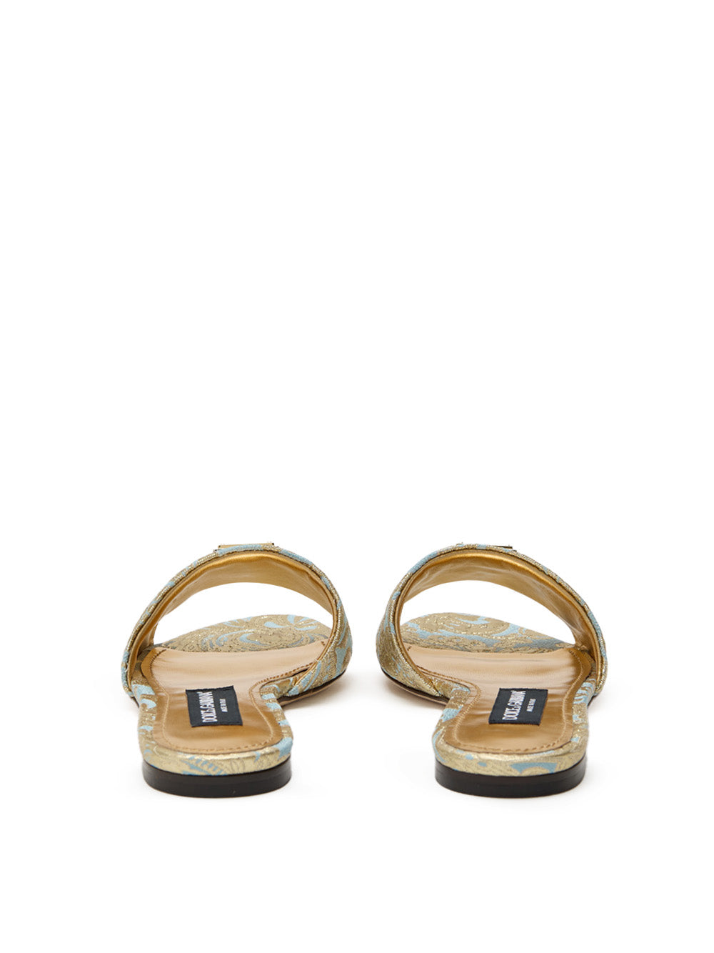 Ciabatta con Motivo Gold Broccato Dolce & Gabbana