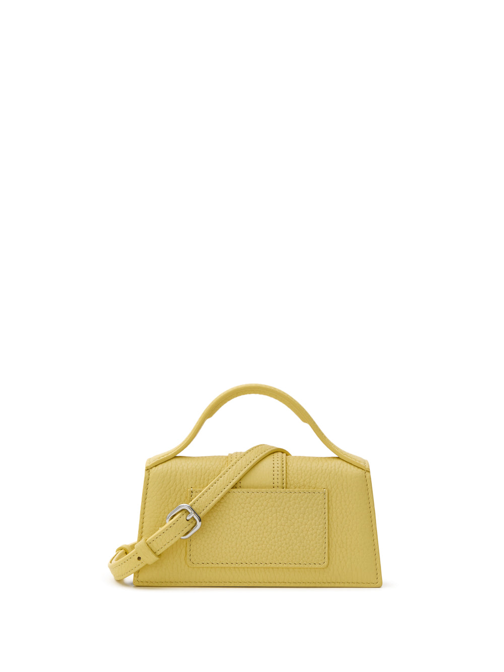 Τσάντα το μίνι μωρό στο gialla jacquemus χτύπησε δέρμα