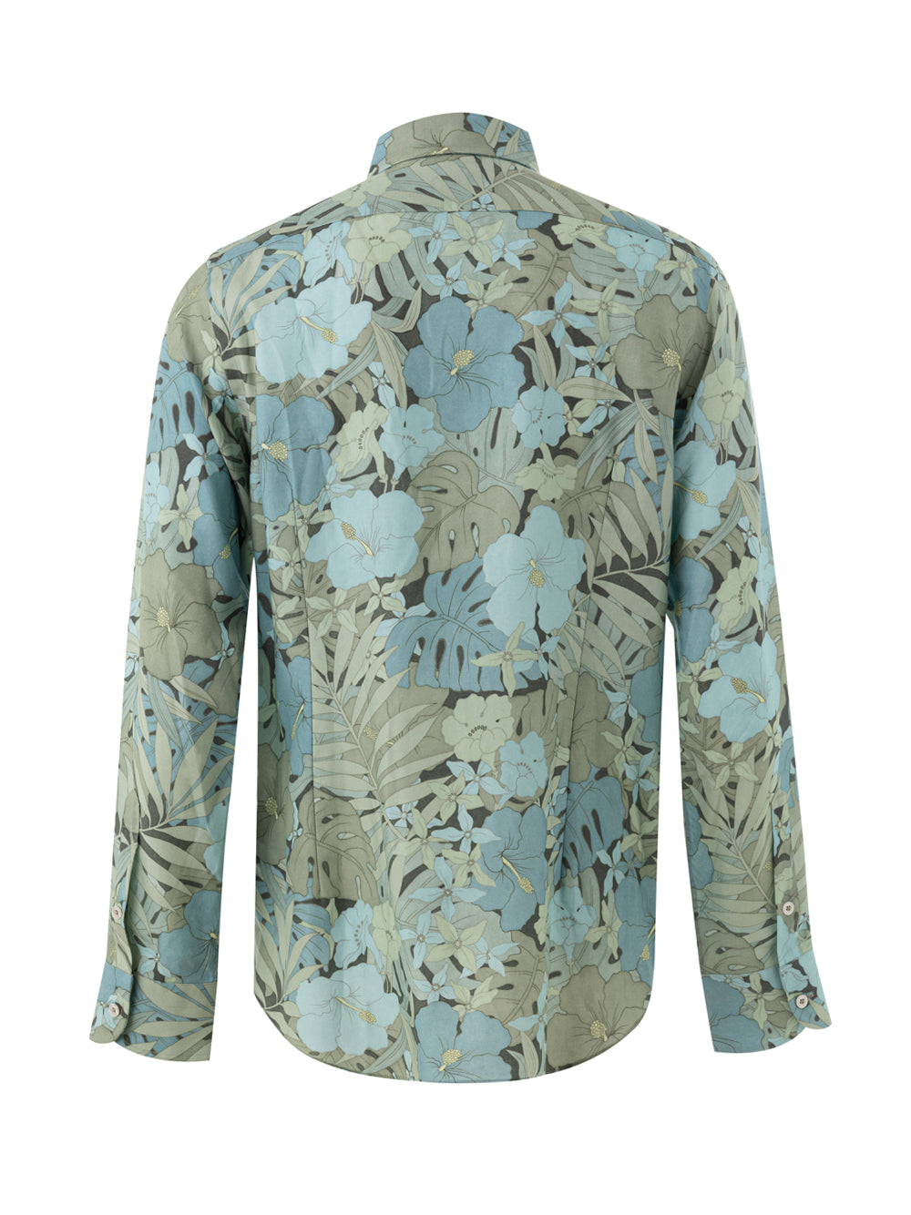 Camicia Stampa Floreale in Azzurro Tom Ford