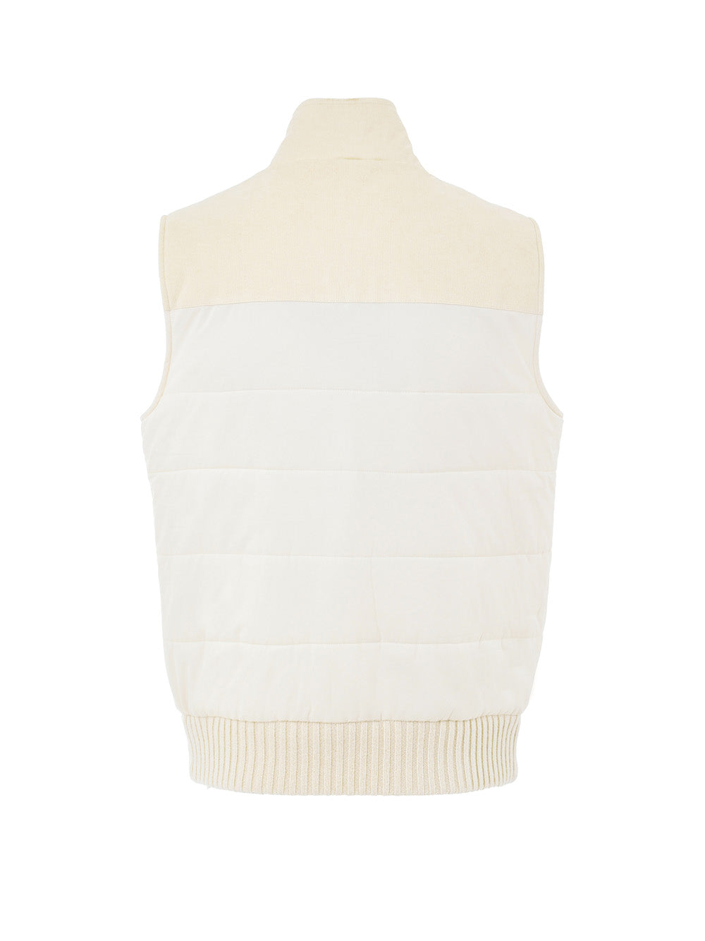 Giubbino Smanicato Imbottito Bianco Gran Sasso