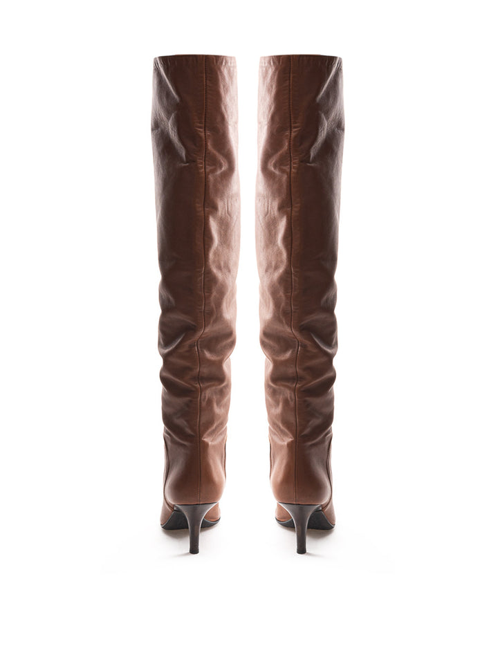 Vicini Brown Leather High Boot