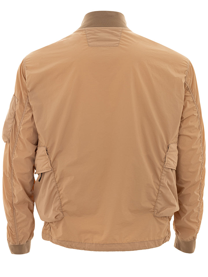 Beige jacket in C.P. technical fabric Company