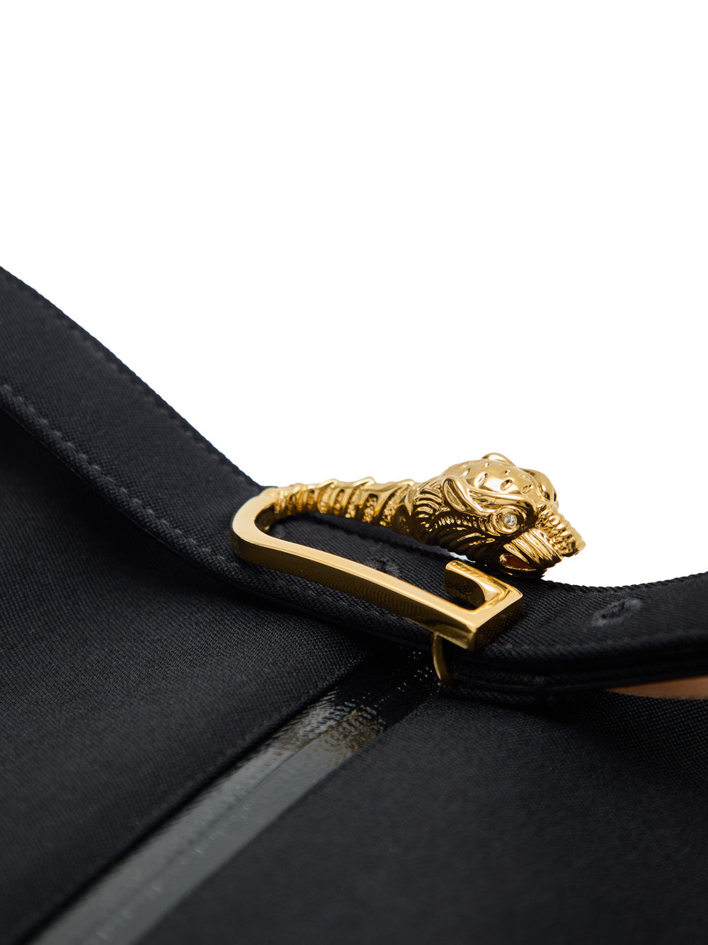 Gonna Nera con Zip e Cintura Gucci
