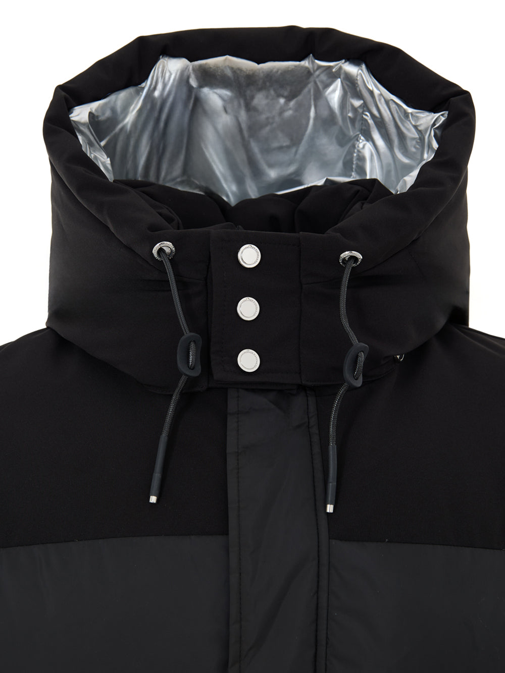 Giubbino Imbottito con Cappuccio in Nero Moose Knuckles