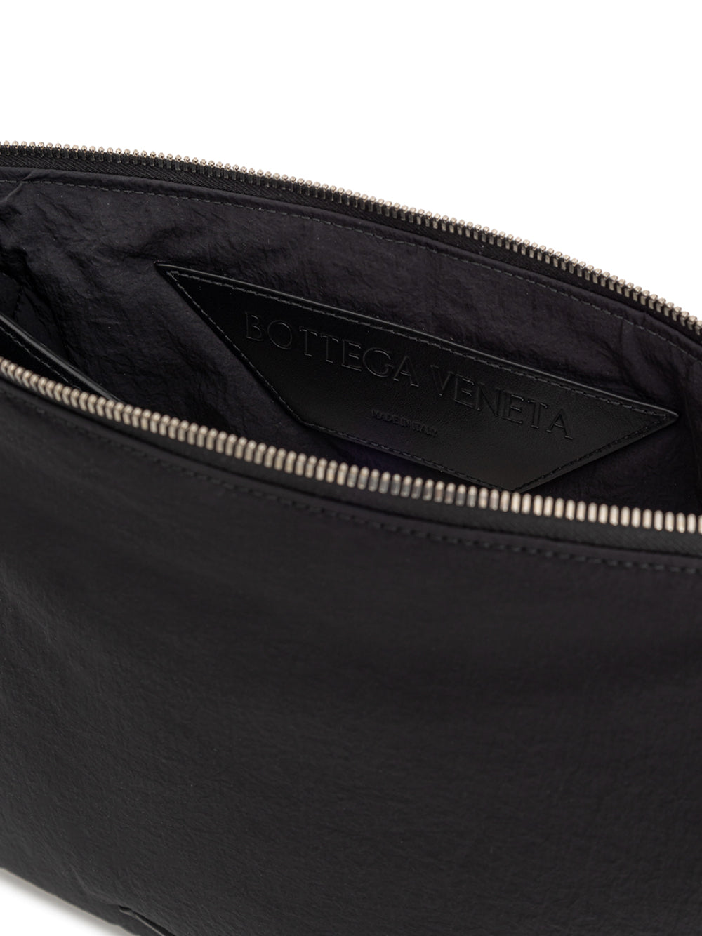 Pochette Light Paper in Nylon nero Bottega Veneta