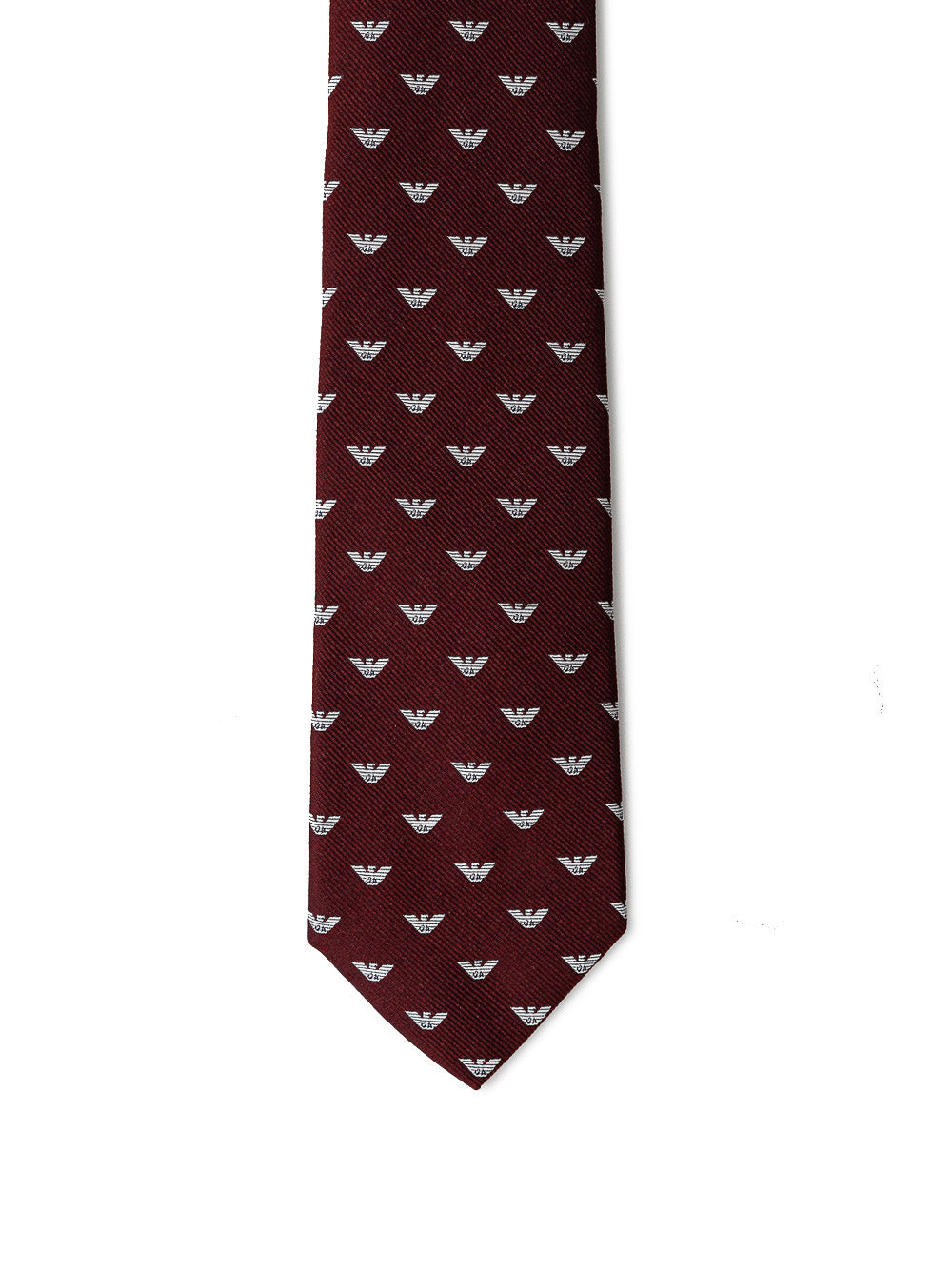 Bordeaux Silk Tie by Emporio Armani