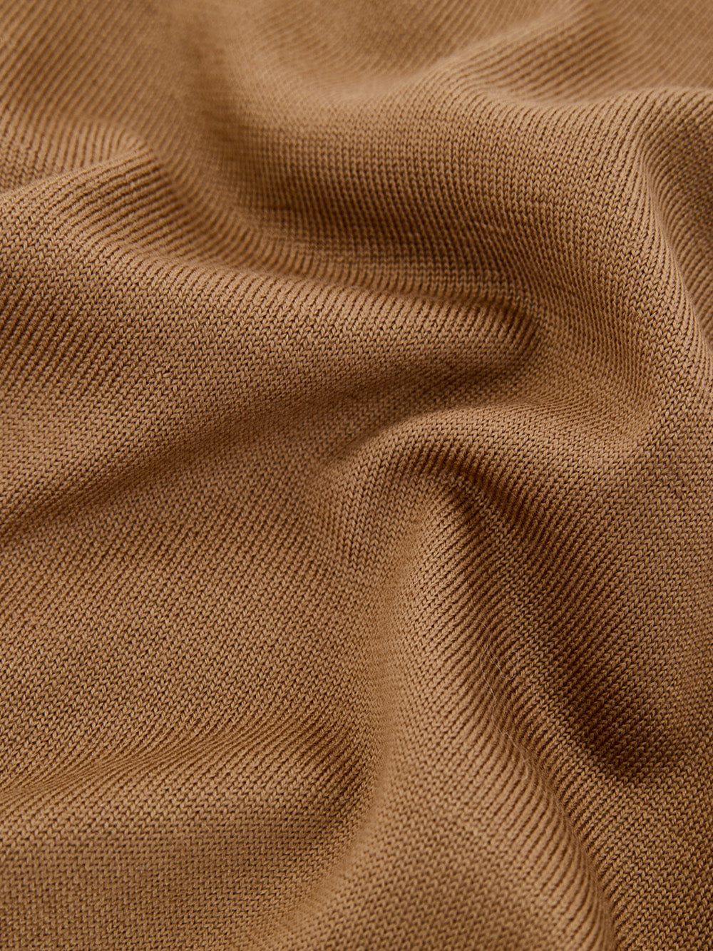 Maglione Girocollo Marrone in Lana Sottile Gran Sasso