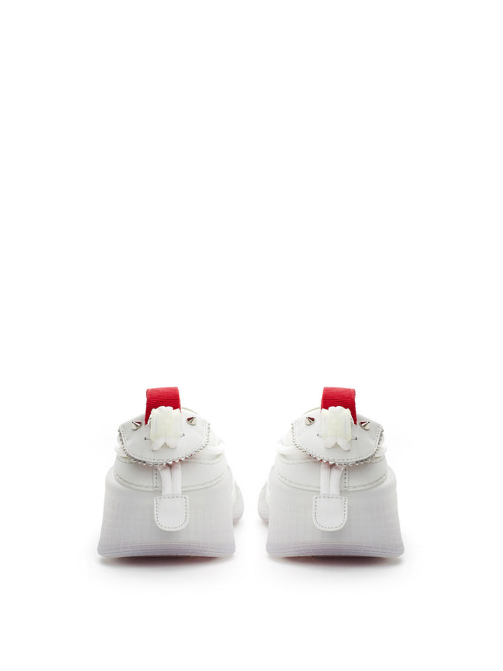 Christian Louboutin white leather Arpoador sneakers