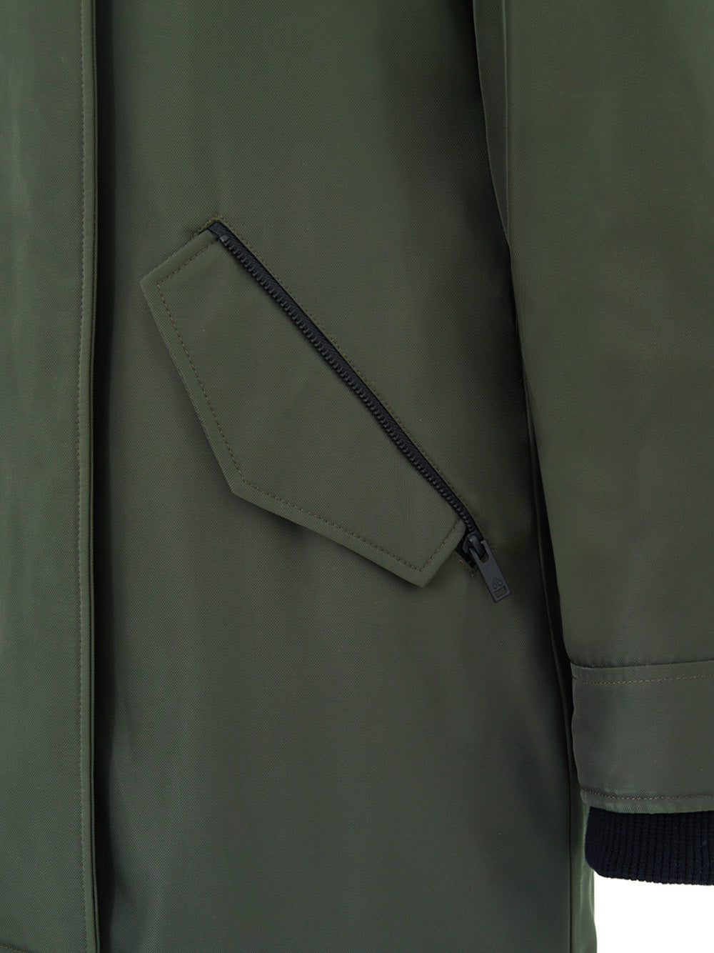 Giubbino Lungo Imbottito in Verde Moose Knuckles