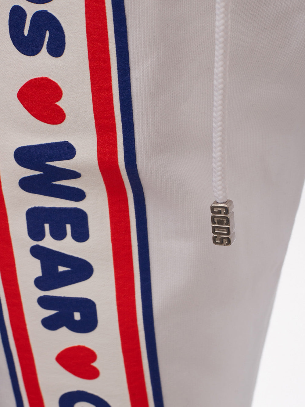 Pantalon de jogging blanc avec logo GCDS