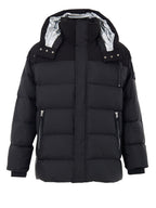 Giubbino Imbottito con Cappuccio in Nero Moose Knuckles