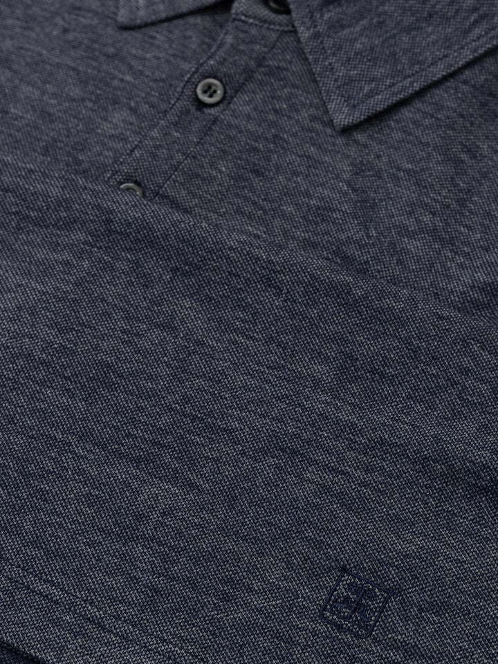 Polo Corneliani Blu 4 bottoni