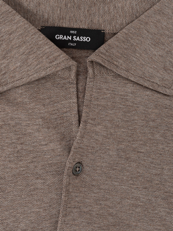 Camicia Destrutturata Beige Gran Sasso