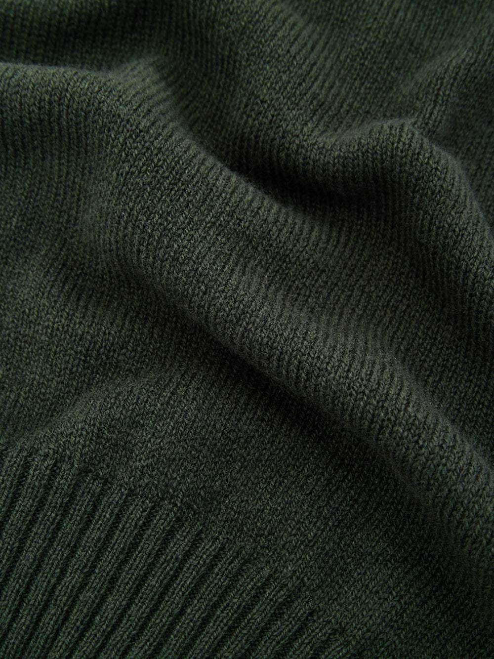 Maglione Dolcevita in Lana Verde Scuro Gran Sasso