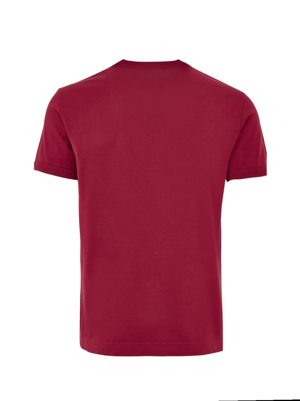 T-shirt Girocollo in Cotone Bordeaux Dolce & Gabbana
