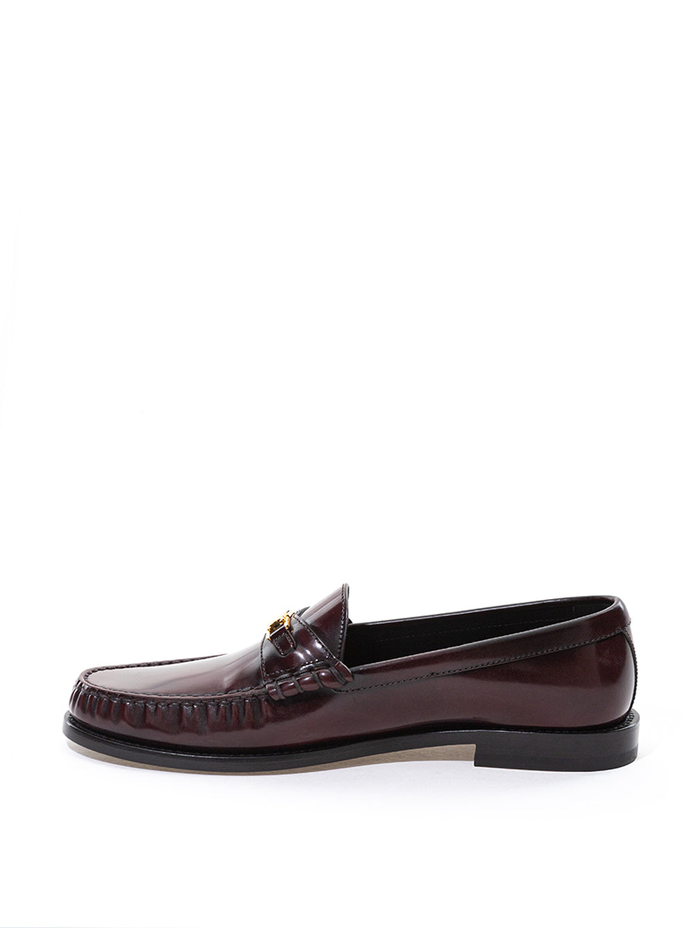 Celine Triomphe Moccasin in Brown Leather