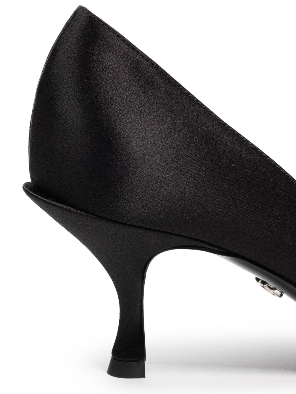 Décolleté in Raso Con gioiello Dolce & Gabbana