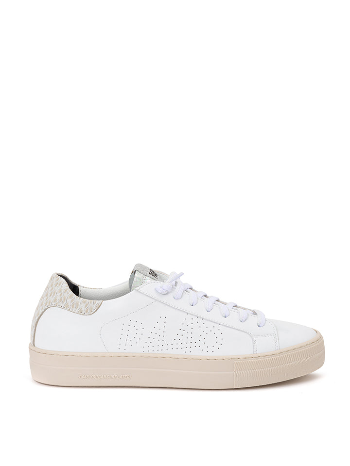 Thea Piton sneakers in white leather P448