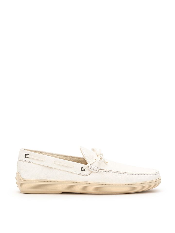 Mocassin Tod's en cuir blanc