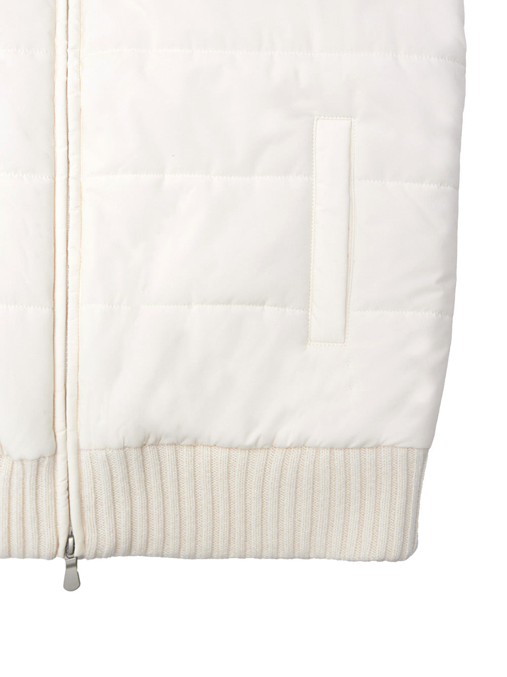 Giubbino Smanicato Imbottito Bianco Gran Sasso