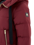 Piumino Bordeaux Imbottito con Zip Gold Moose Knuckles