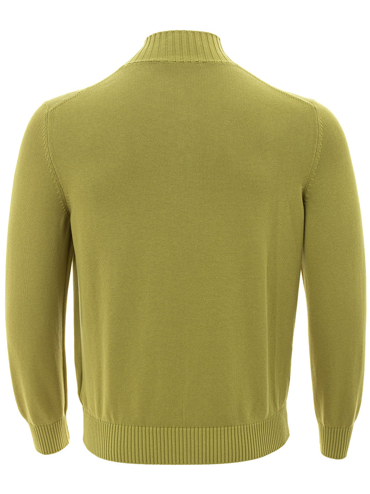 Cardigan sweater in Gran Sasso Green