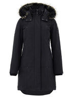 Parka in Tessuto con Cappuccio e Pelliccia Moose Knuckles