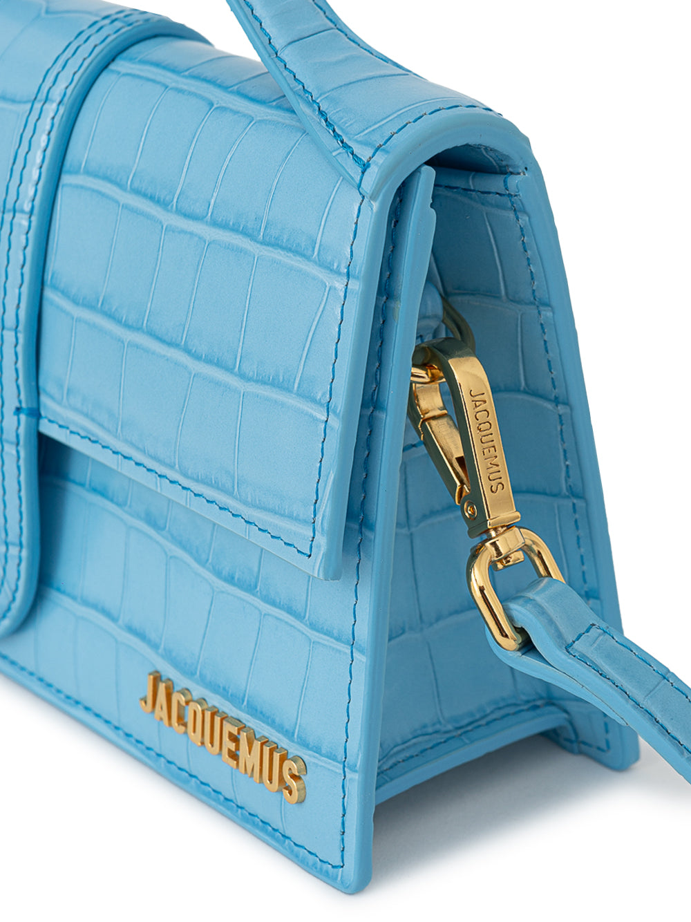 Le Grand Child Blue Croco Print Bag Jacquemus