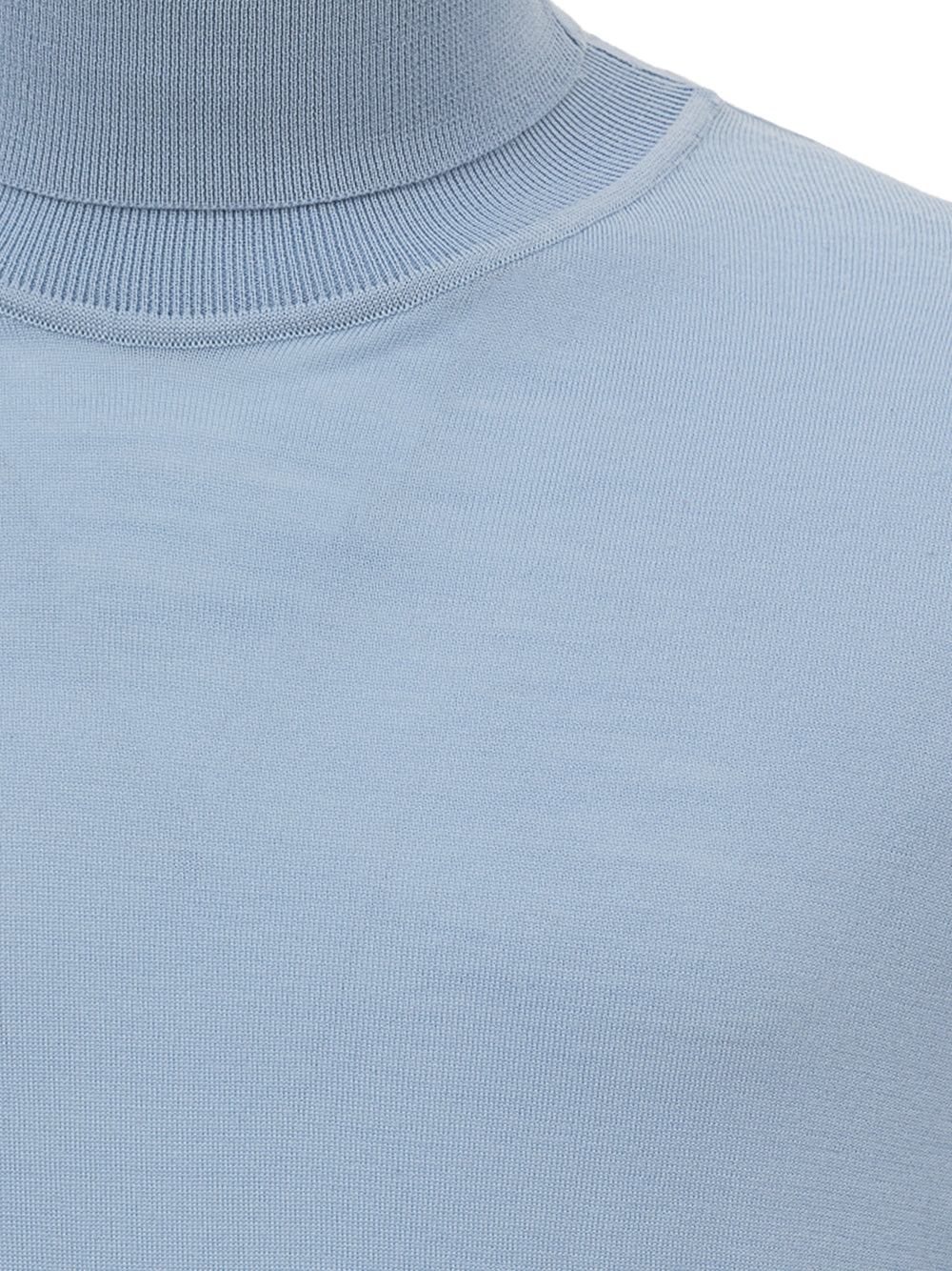 Cashmere Silk Turtleneck in Brioni Light Blue