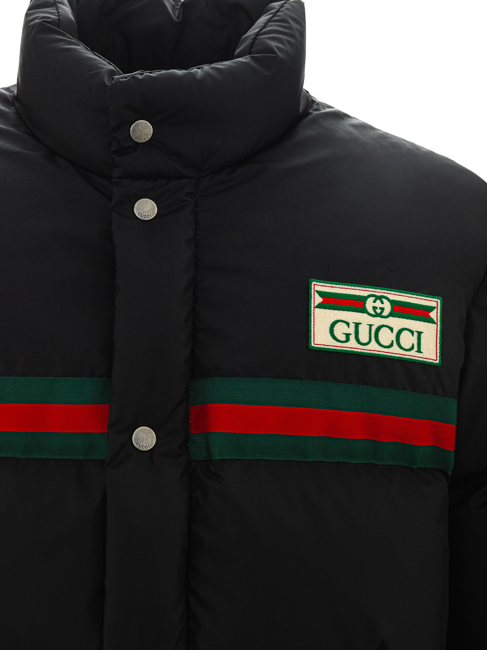 Giubbino Imbottito Idrorepellente con Logo Gucci