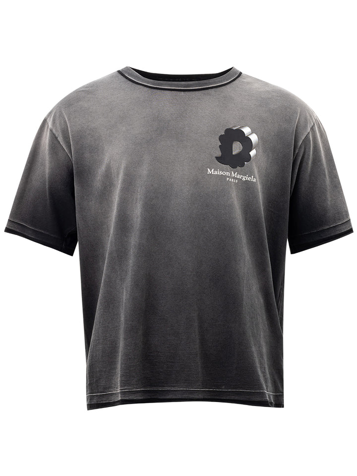 T-Shirt Mezze Maniche con Logo Maison Margiela