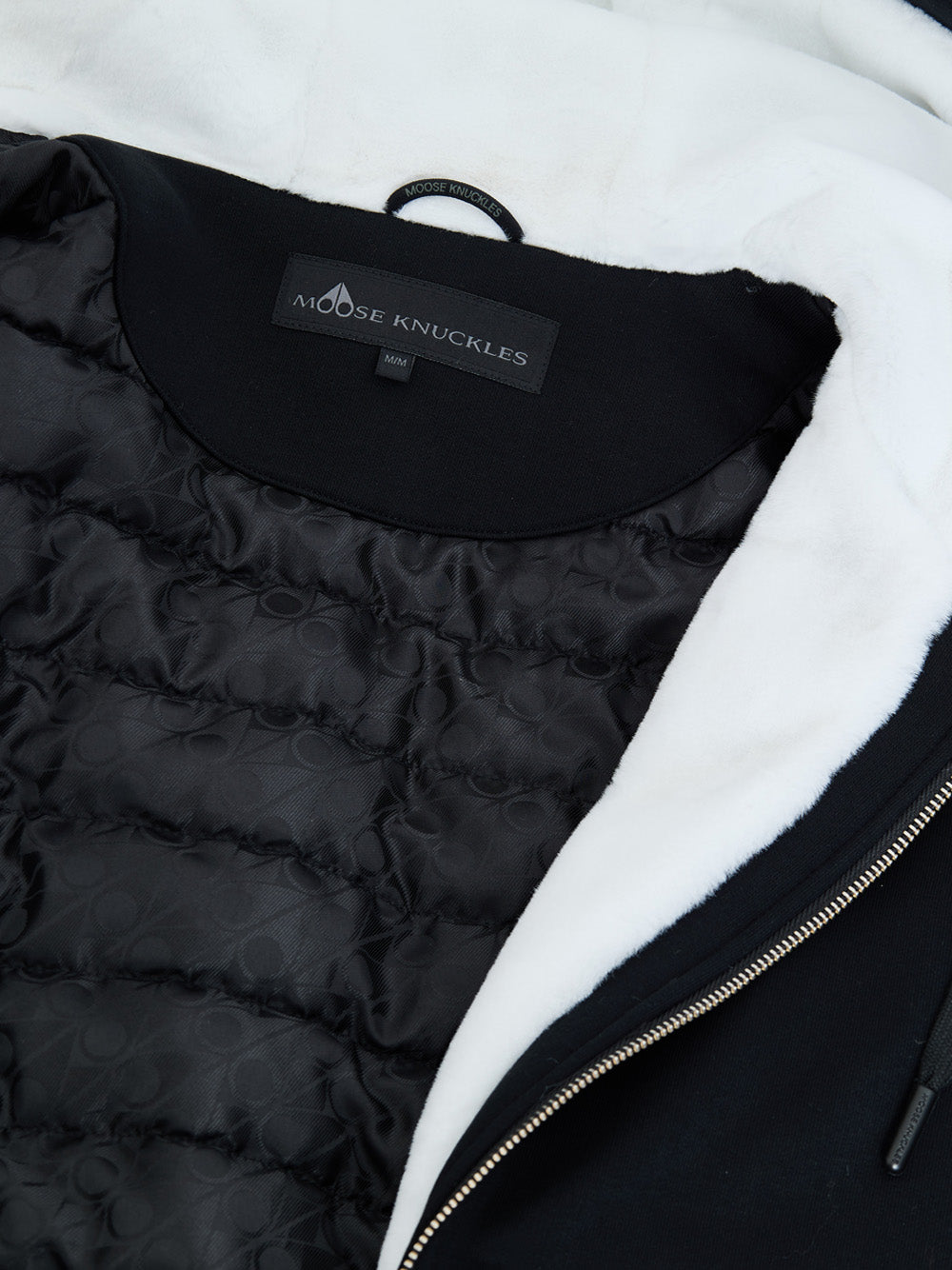 Felpa Imbottita con Cappuccio con Pelliccia Interna Moose Knuckles