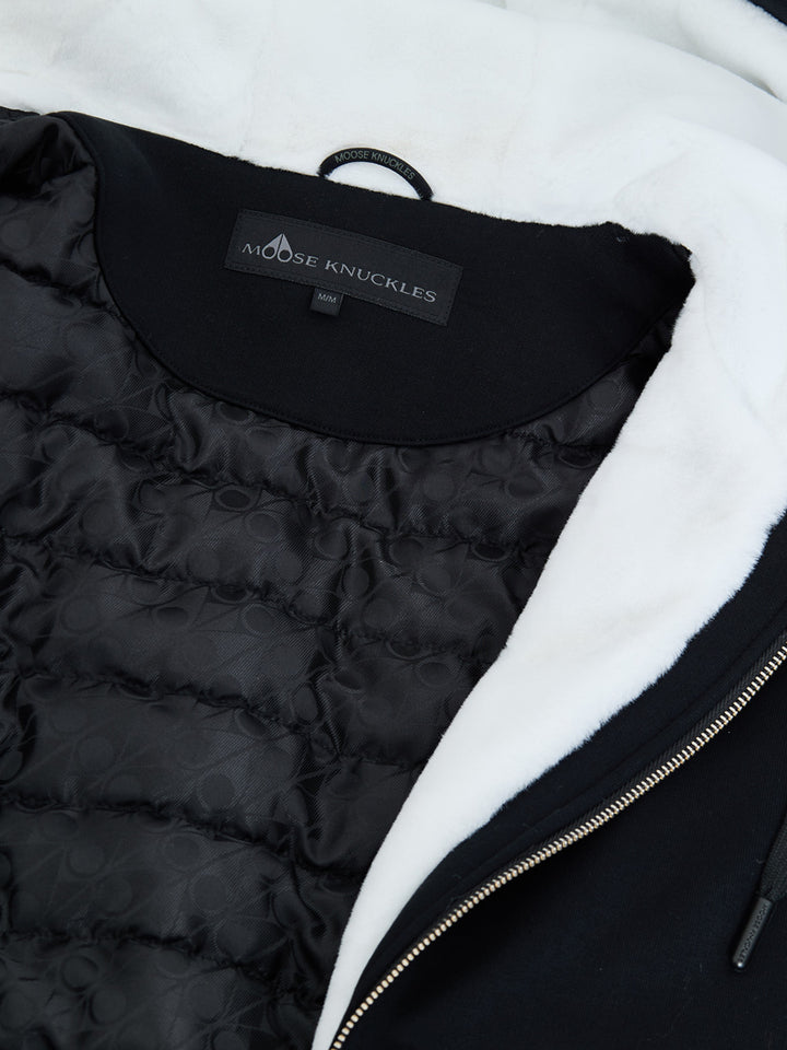 Felpa Imbottita con Cappuccio con Pelliccia Interna Moose Knuckles