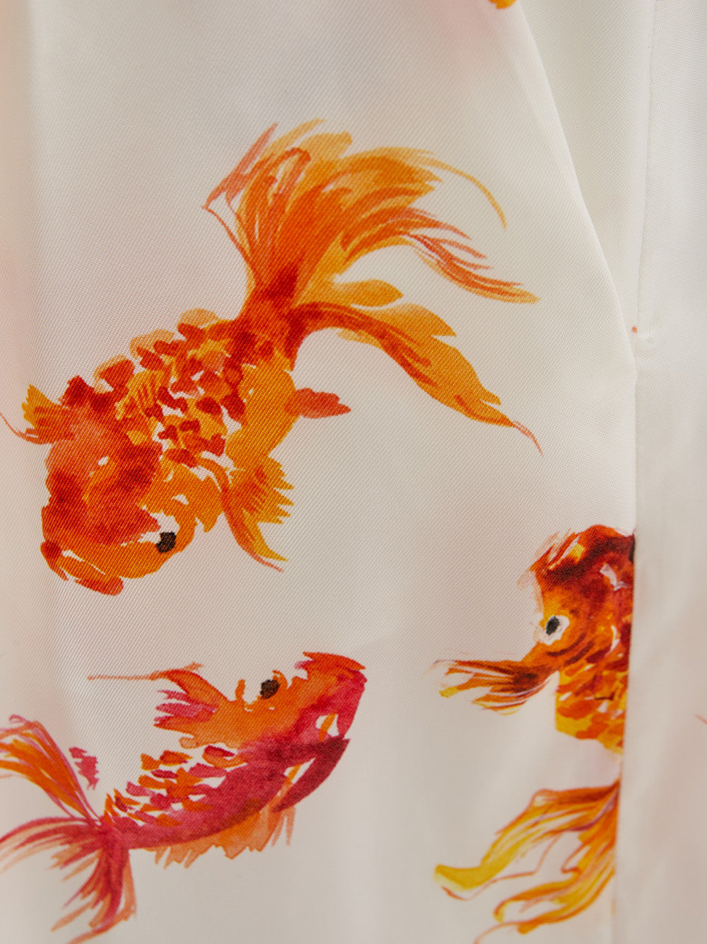 Palazzo trousers with Lardini fish print