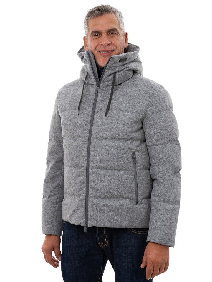 Bomber imbottito con cappuccio Herno