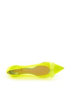 Ballerina a Punta in Mesh Giallo Fluo Christian Louboutin