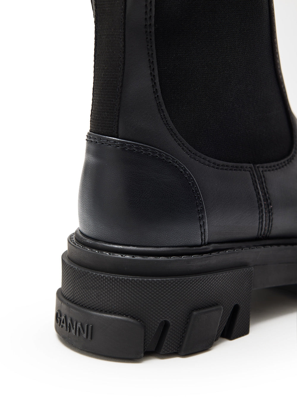 Stivali Alti Chelsea Knee-High in Nero