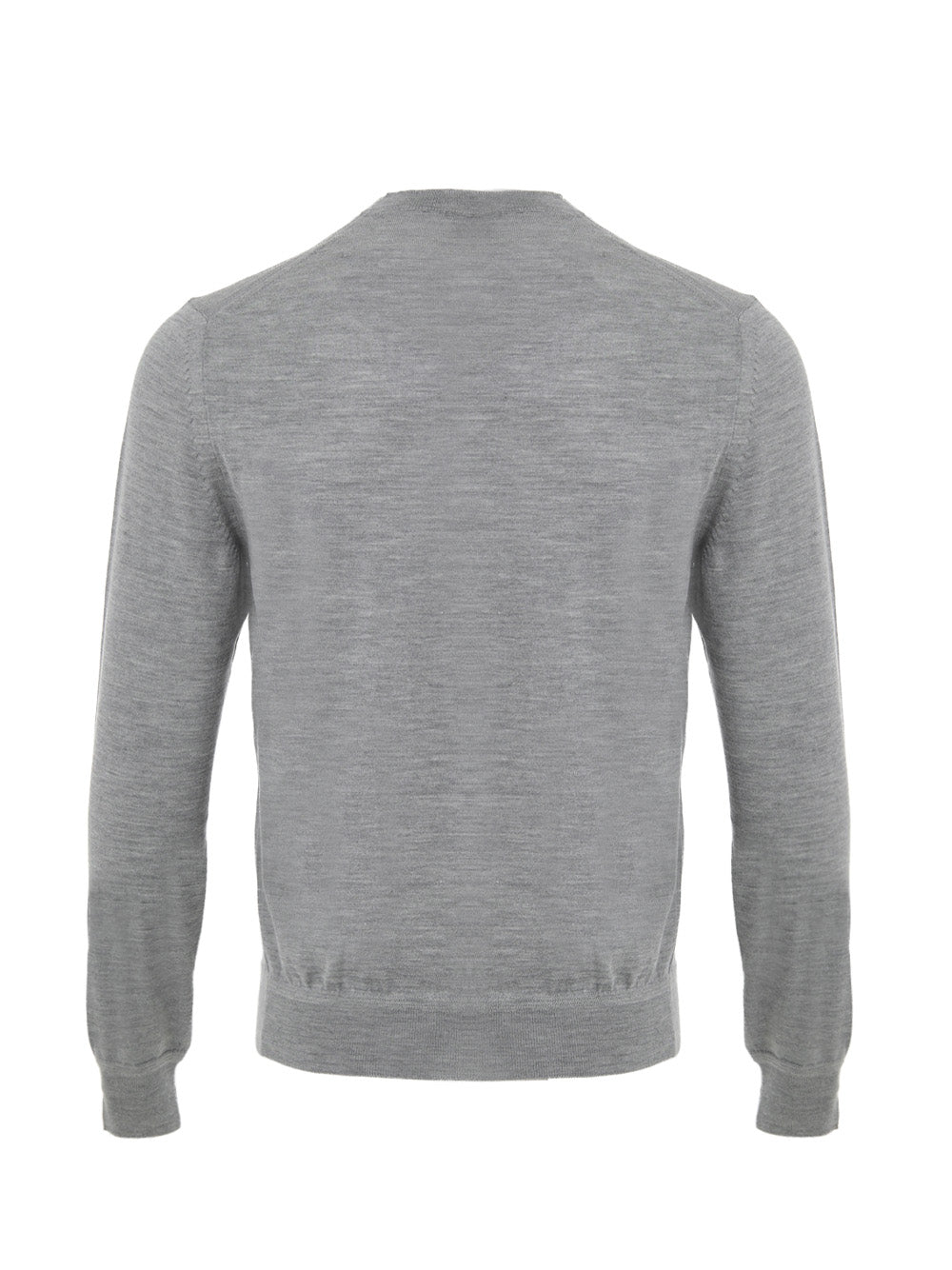 Maglia Grigia con Scollo a V in Cashmere e Seta Tom Ford