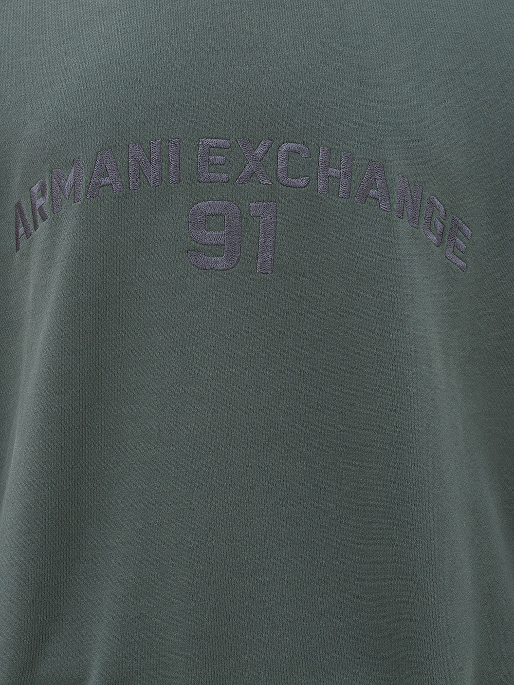 Armani Exchange Sudadera de algodón verde