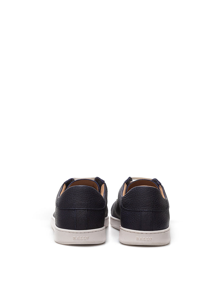 Bally Blue Leather Low Sneakers