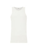 Canotta Bianca in Cotone Garzato Jil Sander